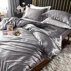 3 Pc Satin Silky Super Soft Slik Sheet Set Queen/King Size Fitted Pillow Cases
