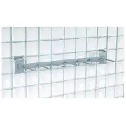 Nexel 331333 Nexel Chrome Tool Rail 7 Hook 24"W Lot of 6