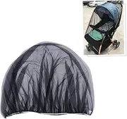 Milisten Mosquito Net Mesh Insect Bug Cover for Strollers Carriers and Cradles Elasticized Edging for Easy Fitting Black Compatible with Strollers and Buggies