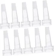 BESTOYARD 100Pcs Horn Shaped Vial Bottles for Essence Liquid Storage Plastic Containers with Caps for Travel DIY Projects Neck