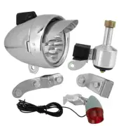 7-LED Dynamo Generated Light Set Visor 6W3V Chrome Cruiser Bikes