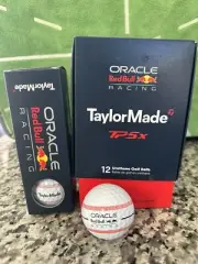 Taylormade TP5x Oracle Redbull Racing Stripe 3 Golf Balls One Sleeve 2024