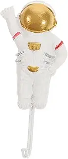 SHINEOFI Wall Hooks Adhesive Astronaut Coat Hooks Removable for Coats Towels Keys Wall Hangers Easy Install for Kitchen Bathroom