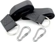 2Pcs 1.5M Camping Hammock Swing Tree Straps Set,1000D Polyester No Stretch 2 ...