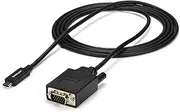 StarTech.com USB C to VGA Cable – 6 ft / 2m – 1920 x 1200 – 1080p – USB-C VGA – USB Type C to VGA Computer Monitor Cable