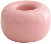 YUANstore Novel Donut Ceramic Toothbrush Holder Base Frame Storage Rack Bathroom Shower Tooth Brush Stand Shelf