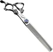 7 inch scissors / 19 cm black / gold / silver professional hairdressers trim hair and trim hair sharp high hardness stainless steel scissors set (7inch-C)