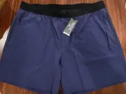 NWT Rhone 7" Mako Tech Shorts Unlined Fathom Blue Mens Size XXL 2XL $68