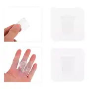 12 Pcs Shelves Self Adhesive Hooks Clear Corner Shelf Wall Mounted
