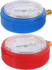 1 Pair Ac Pressure Gauge High and Low Pressure Gauge for Air Conditioner Maintenance