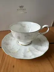 1950’s Narumi Bone China 9296 Tea Cup & Saucer Set 6 Saucer 6 Teacup