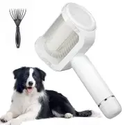 Electric Dog Brush For Long Haired Dogs Slicker Brush For Dogs Shedding High-Efficiency Pet Grooming Brush Easily Cleaning Eco-Friendly Portable Saves
