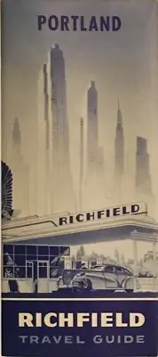 1942 Richfield Road Map: Portland NOS