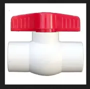 Sanking PVC Ball Valve 25mm 1" SOLVENT Slip Port T Handle