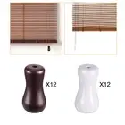 12Pcs Blind Pull Cord Knobs Wooden Tassels for Window Blinds Hanging Pulls