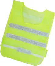 SagaSave High Visibility Reflective Vest, Outdoor Mesh Hi Vis Fluorescent Safety Vest for Cycling, Running & Hiking (Yellow)