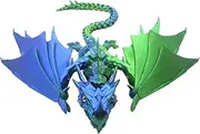 Articulating Flying Dragon Printed | Crystal Dragon Toys - Relieve Stress Boost Creativity with Articulated Fidget Toy for Home Decor