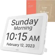 Robin Clock Alzheimers Seniors Dementia Alarms Custom Messages Meds Remind 15"