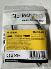 StarTech A/V Adaptor 3.5mm 4 Position to 2x 3 Position 3.5mm Headset Splitter