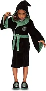 [Groovy] Uk Harry Potter Slytherin Kids PolyFleece Robe, Large, Black/Green