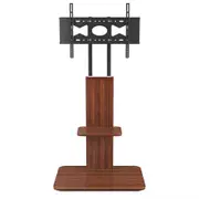 Unique Ergonomic Floor TV Stand 32-60" Universal TV Stand Mount with Open Shelf