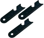 Y8HM 3 Pack Striker Scraper Use with Ferro Rod Made of Carbon Steel