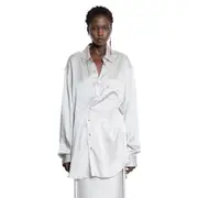 [ANN DEMEULEMEESTER] Elizabeth Long High Comfort Shirt Off-white