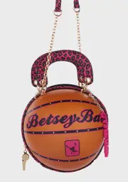[Betsey Johnson] Leopard Betsey Ball Crossbody Bag