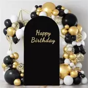 Arch Backdrop Cover, Wedding Arch Backdrop Covers, Spandex Fit 7.2x4ft Black