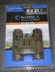 Barska Ab10117 8X 21Mm Lucid View Binoculars Camo Frame Blue Lens Left/Right