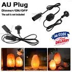E14 1.8m Salt Lamp Power Cord Cable & Dimmer Control ON/OFF Button Switch Bulb~
