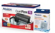 Bundle of QuietFlow Power Aquarium Filter and 3 Aquarium Filter Cartridges