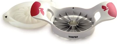 Norpro Grip-EZ Fruit Wedger with Push Plate, 16 Sections