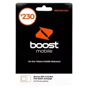 Boost $230 Prepaid SIM Starter Kit 11/4/2026 + Telstra $12 Prepaid SIM Bundle