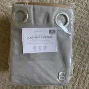 Pottery Barn Kids Quincy Cotton Canvas Blackout Drape Panel 54” x 90” Gray New!