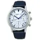agnes b. 時尚太陽能三眼計時紳士錶-藍40mm (BZ5008X1 / VR42-KRH0B)