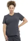 Cherokee Euphoria Women Scrubs Top V-Neck CK786A, M, Pewter
