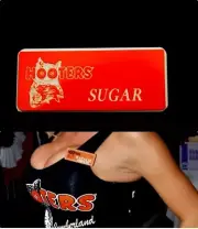 Hooters Uniform Sugar Name Tag Pin Back Dress Up Role Play Costume Accessory