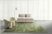 Knightsbridge Printed Green Washable Rug