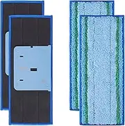 AnDongo 4 Pack Mop Pad for iRobot Braava Jet M6 Ultimate Robot Mop, Upgraded M6 Wet Mopping Pad, Washable Microfiber Replacement Cleaning Pad