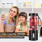 Portable Electric Blender & 6 Steel Blade - USB Charing Juicing Cup (Black)