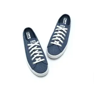 【Keds】KICKSTART MULE 經典帆布綁帶穆勒鞋-藍(9232W123484)