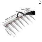 Weeding Hoe Rake Steel Harrow Grasping Raking Loosening A4I4 A1U1 Farm GX U8M2