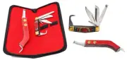 Horse Farrier Tool Equine Grooming 2-Pcs Hoof Pick Multi knife Kit 984127