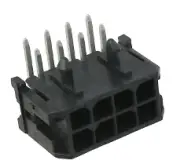 Pack of 4 0430450801 Connector Header Through Hole, Right Angle 8 position ...