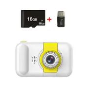 X101 Mini Hd Lens Reversible Child Camera - White & 16g & Card Reader