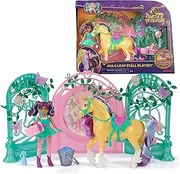 Unicorn Academy, Ava Doll & Color-Change Leaf Unicorn Stall Playset with 15 Accessories, Dolls & Unicorn Toys for Girls Ages 4 and up