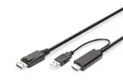 Digitus 4K HDMI Adapter Cable - HDMI to DisplayPort