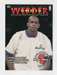 在飛比找Yahoo!奇摩拍賣優惠-NBA 1995 Hoops Chris Webber / 