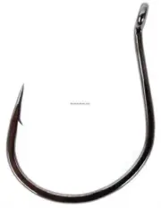 Gamakatsu Finesse Wide Gap Hook #4 Needle Point Ringed Eye NS Black 6/Pk 230408